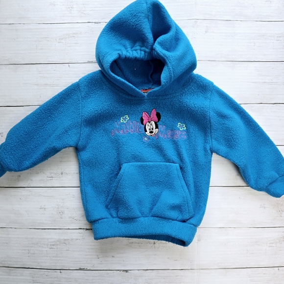 Disney Other - Disney Mickey for Kids Vintage‎ Blue Fleece Toddler Hoodie-Size 2T